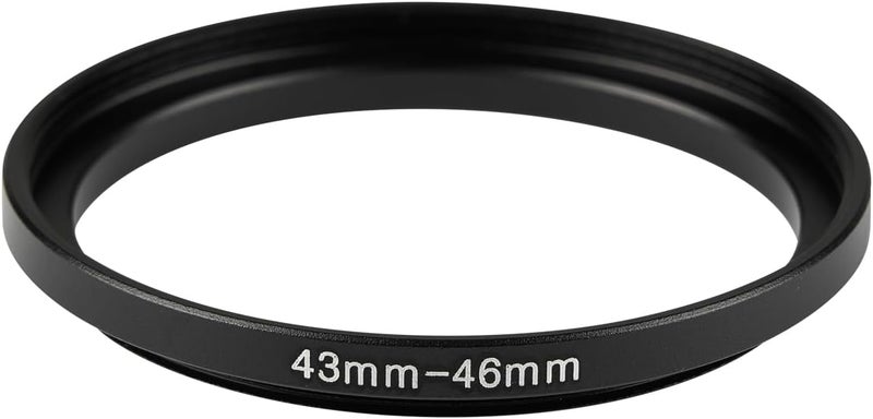 JOYTOLIN 43-46mm Metal Step-Up Ring Adapter Compatible with Mirrorless Cameras DSLR Lens, UV CPL ND Filter Thread Converter, Black - Image 2